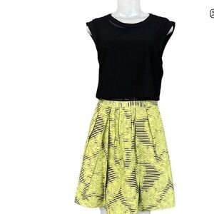 Karen Millen Green Striped Mini Dress New With Tags Size US/4